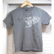 Vintage Top Heavy t-shirt Youth Small Kids gray shirt