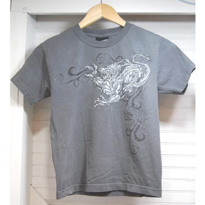 Vintage Top Heavy t-shirt Youth Small Kids gray shirt