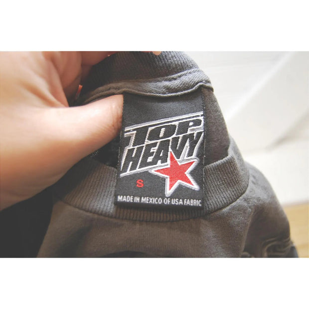 Vintage Top Heavy t-shirt Youth Small Kids gray shirt